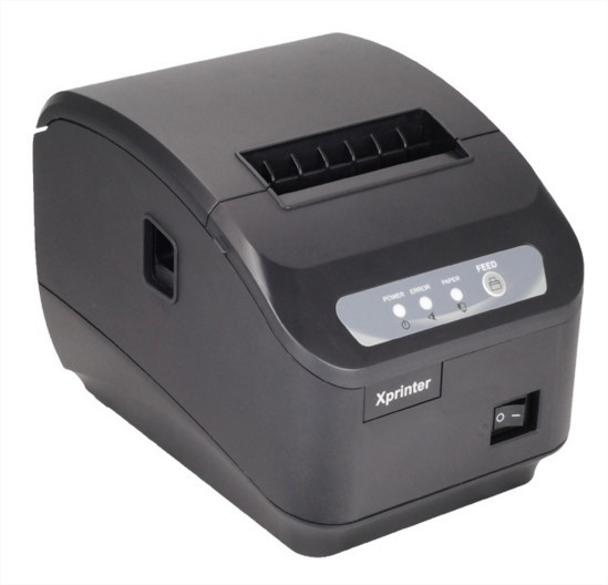 УЦІНКА! Пошкоджене пакування! Xprinter XP-Q200II USB принтер чеків з автообрізанням чека термопринтер 80мм чорний, фото 1