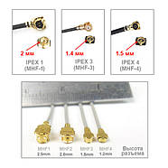 Внутрішня 3G 4G LTE антена 824-2700mhz 8dBi IPEX MHF IPS роз'єм, для GSM модулів, сигналізацій, Arduino, фото 6