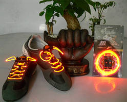 Светящиеся шнурки для обуви (оптический провод)
