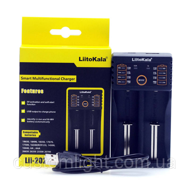 Зарядний пристрій LiitoKala Lii-202