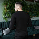 Світшот Pobedov "Герб України" (вишивка) чорного кольору, фото 2