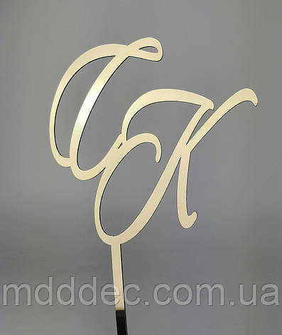 Дзеркальні Весільні топери Топери з ініціативами молодіжний!! С&К, фото 1