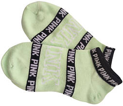 Короткі жіночі шкарпетки Pink law Светло-салатовый