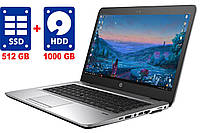 Ультрабук HP EliteBook 840 G3 /14"/Core i5-6200U/ 8GB DDR4/ 512GB SSD+1TB HDD/ HD 520/ Win 10