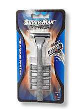 Система для гоління Super Max з 5 картриджами 3 леза Супер-Макс