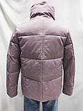 Куртка женская, лилового цвета, сезон  Куртка жіноча молодіжна плащовка, синтепон, фото 2