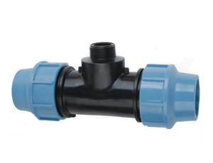 Трійник ПНД 63х1 1/2" НР, фото 1