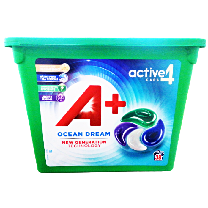 Капсули для прання А+ Ocean 4 в 1 38 шт.