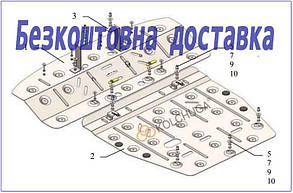 Захист двигуна Nissan e-NV200 (2012-)(Захист двигуна Ніссан НВ 200) Кольчуга
