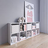 Полиця для книг, стелаж на 10 комірок M-1 Венге Темний, фото 2