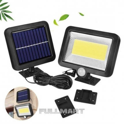 Вуличний світильник SL-F120 COB ліхтар solar light з пультом на сонячній батареї, фото 1