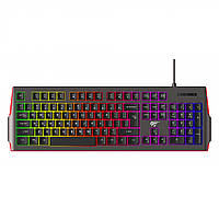 Клавиатура проводная игровая HAVIT HV-KB866L USB черная RGB (26772)