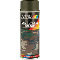 Фарба (емаль) маскувальна Motip Camouflage Colour, 400 мл Аерозоль Сіро-оливковий (6006)