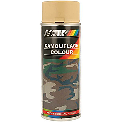 Фарба (емаль) маскувальна Motip Camouflage Colour, 400 мл Аерозоль Бежевий (1001)