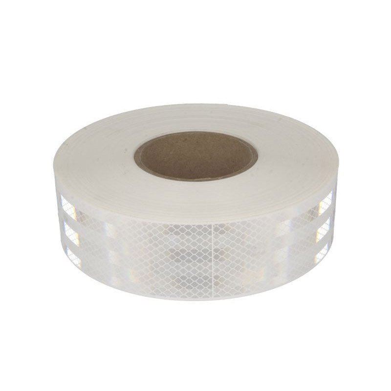 Світловідбиваюча стрічка біла 50 мм x 1 м [до жорстких бортів] E8 -min замовлення 5 метрів-, фото 1