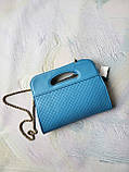 Стильна сумка блакитного кольору, фото 2