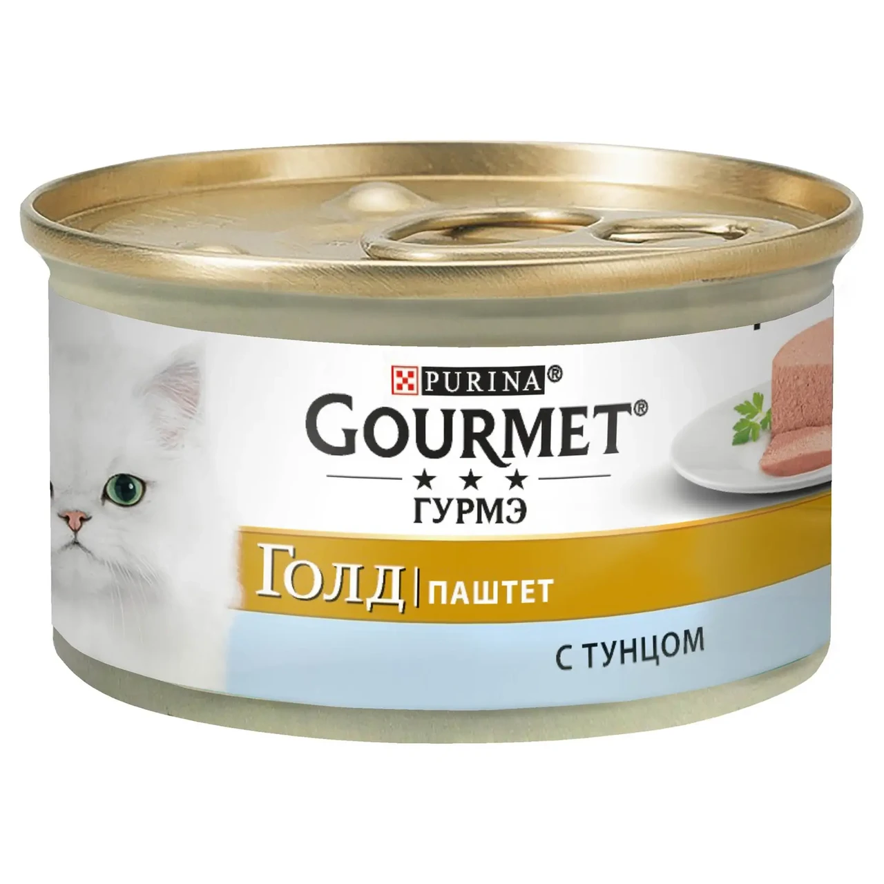 Вологий корм для котів Gourmet Gold Pate Tuna 85 г (тунець), фото 1