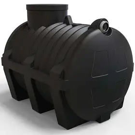 Eu-PL   Септик ЄС 2000 нехарчова 1950*1400*1450, 2-шар,чорний, штуцер 2" (15202)