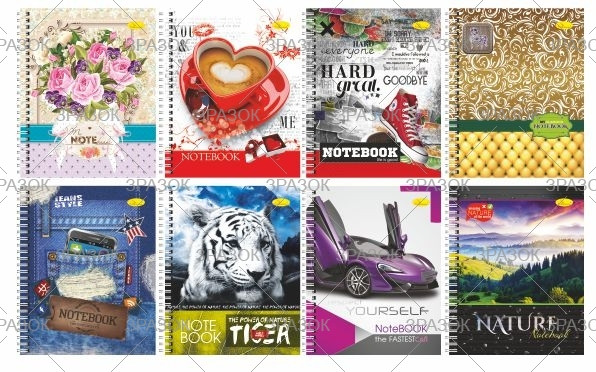 Блокнот В-5 120арк. Апельсин спіраль Б-ЛВ5-120 mix