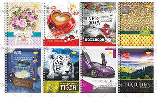 Блокнот В-5 120арк. Апельсин спіраль Б-ЛВ5-120 mix