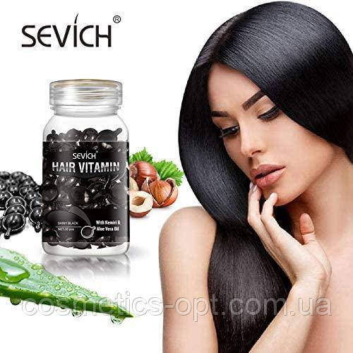 Капсули для волосся «Приголомшливий Блиск» Sevich Vitamin With Kemiri & Aloe Vera Oil, 30 капсул