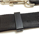 Автомобільний ремінь безпеки для собак з еластичною вставкою Чорний, фото 3