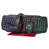 Набор Gaming Combo 4-in-1 XTRIKE ME CM-406 (Keyboard UA/RU/ENG раскладка/Headset/Mouse/Mousepad)