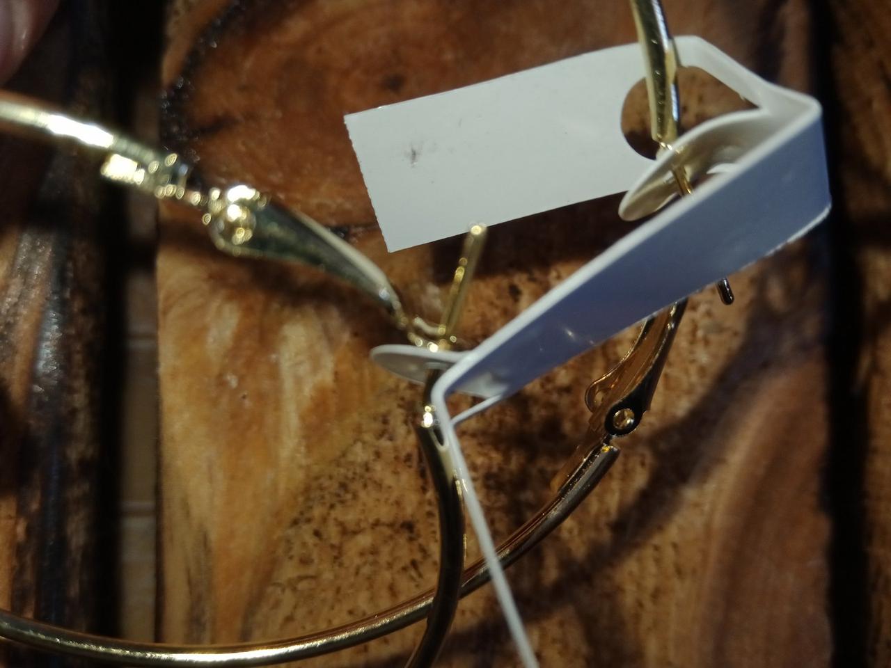 Сережки кільця Xupingi, "Золото", 55 мм, фото 1