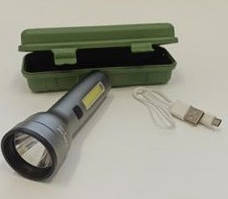 Ручний ліхтар із бічним світлом BL-C236 акумуляторний, з USB-кабелем