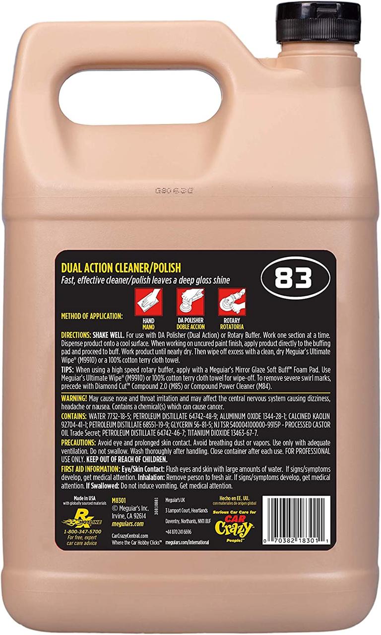 Полироль-очиститель - Meguiar`s Dual Action Cleaner Polish 3,79 л. (M8301) - фото 2 - id-p978217828