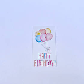 Листівка "Happy Birthday!", 90*50 мм (10 шт.)