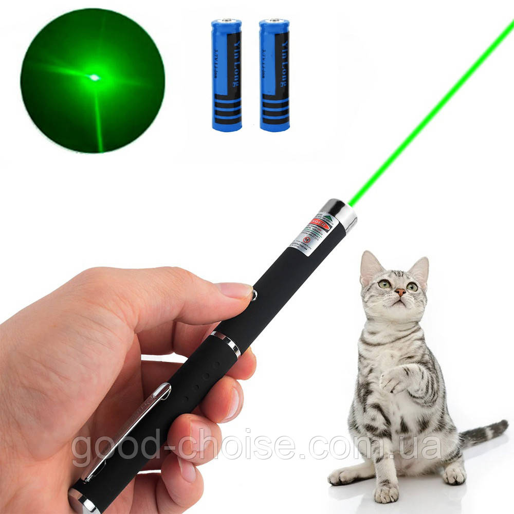 Лазерная указка на аккумуляторе до 10км Green Laser Pointer 803-1 / Диодный лазер - фото 1 - id-p1700516880