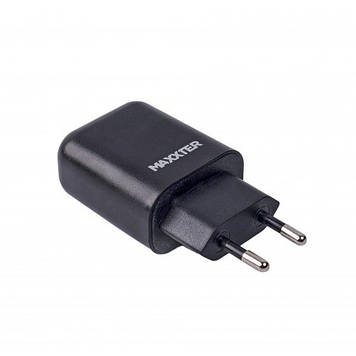 Мережевий зарядний пристрій Maxxter 1 USB + cable Micro-USB (WC-QC-AtM-01)