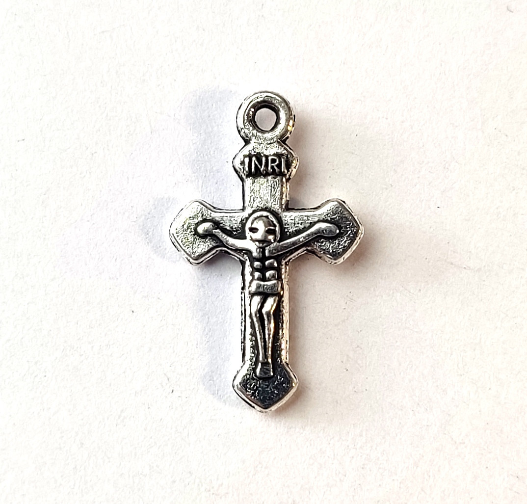 Підвіски Finding Кулон хрест Античне срібло 19 мм x 12 мм 16290