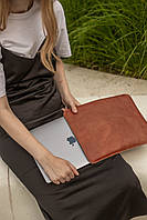 Кожаный чехол для MacBook с войлоком, натуральная кожа, цвет Коричневый