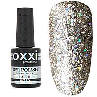 Гель-лак глитерный Oxxi Star Gel 10 мл, № 3 серебристый