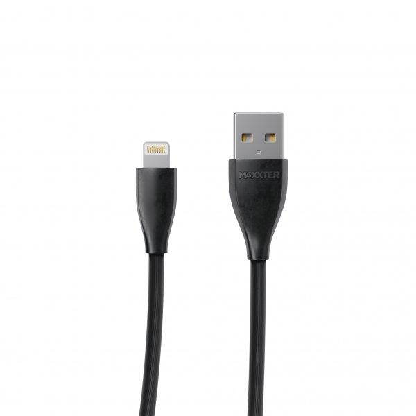 Кабель Maxxter USB Lightning Black 1 м (UB-L-USB-01BK)