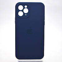 Чехол силиконовый с квадратными бортами Silicon case Full Square для iPhone 11 Pro Midnight Blue