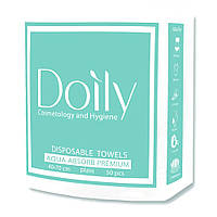 Полотенца в пачке COMPACT AQUA Absorb Doily 40х70 см (50 шт/пач) из целлюлозы 50 г/м2 гладкая