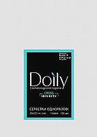 Салфетки в пачке Doily CROSS INFINITY 30х20 см (100 шт/пач) из спанлейса 45 г/м2 гладкая