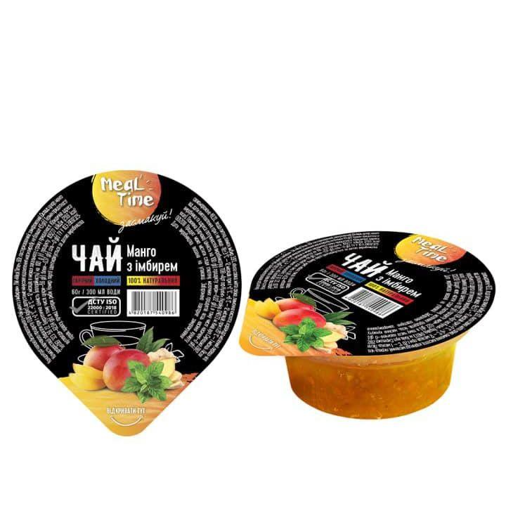 Ягідний концентрат Meal time Манго з імбиром 60 г контейнер (24 шт. упаковка)