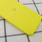 Чохол силіконовий з квадратними бортами Silicon case Full Square для iPhone 11 Pro Max Yellow Жовтий, фото 2