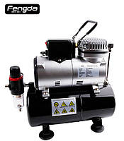Компресор для аерографа із ресивером. FENGDA LS-186