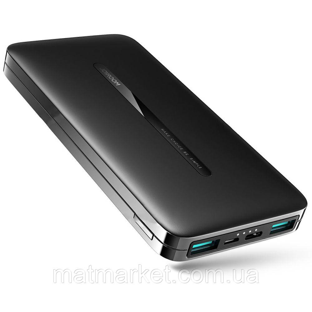 Power Bank Joyroom JR-T012 - 10000 мАh. Вхід Micro-USB / Type-C, два виходи USB 2.1 A, LED індикатор
