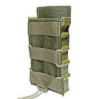 Подсумок для магазина АК / М16 каркасный открытый CORDURA OLIVE MOLLE олива Win War