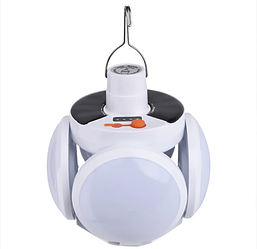 Ліхтар Лампа для кемпінгу акумуляторна BL 2029 + SOLAR на сонячній батареї