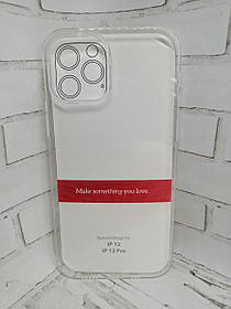 Чохол на iPhone 12 накладка бампер протиударний прозорий