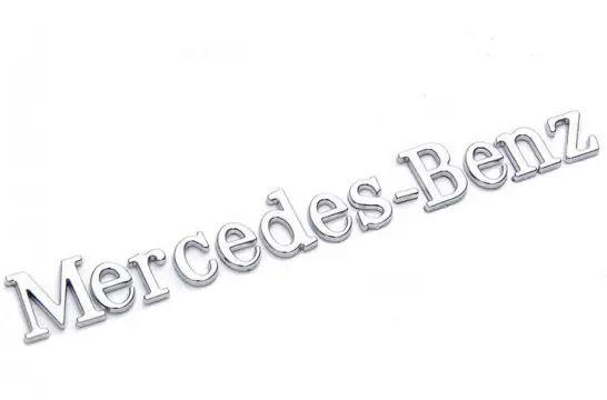 Шильдик емблема напис на багажник Mercedes-Benz мерседес колір хром