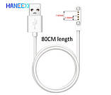 USB кабель для Smart Watch  (4 pin / 7,62mm) 1A 60см Білий, фото 6