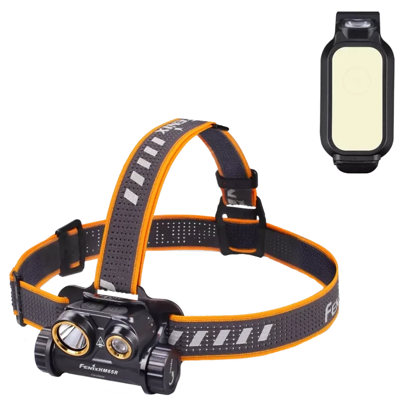 Ліхтар налобний + Ліхтар універсальний Fenix Fenix HM65R + Fenix E-LITE